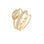 Elli - femmes pile coquillage set avec perles de culture d'eau douce et cristaux en argent sterling 925 ... Elli - femmes pile coquillage set avec perles de culture d'eau douce et cristaux en argent sterling 925 ...