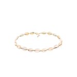 Elli - femmes plage t avec de vrais coquillages cauris en argent sterling 925 plaqu or colliers 1 ...