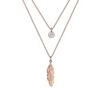 Elli - femmes plume boho avec cristal en argent sterling 925 colliers 1 pieces female