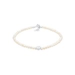 Elli - femmes symbole de c?ur avec perle d'eau douce de culture en argent sterling 925 bracelets 1 pieces ...