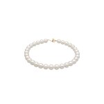 Elli - femmes tendance t - bone fermoir avec perles de coquillage en argent sterling 925 plaqu or colliers ...