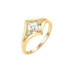 Elli - fianail femme legante avec pierre de zircone en argent sterling 925 bagues 1 pieces female