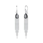 Elli - forme de goutte et chaine femme (925 / 1000) argent boucles d'oreilles 1 pieces female