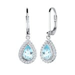Elli - goutte topas zircone femme (925 / 1000) argent boucles d'oreilles 1 pieces female