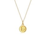 Elli - lettre l pendentif basic collier femme - (925 / 1000) argent colliers 1 pieces female