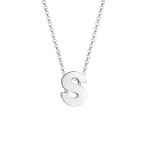 Elli - lettre s pendentif basic minimal collier femme (925 / 1000) argent colliers 1 pieces female