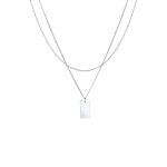 Elli - mesdames pendentif rectangle torsad basic minimal tendance en argent sterling 925 plaqu or colliers ...