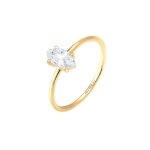 Elli - marquise zircone minimal 925 argent bagues 1 pieces female