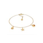 Elli - femmes bracelet de cheville coquillage étoile de mer en argent sterling 925 chaînes de cheville ... Elli - femmes bracelet de cheville coquillage étoile de mer en argent sterling 925 chaînes de cheville ...
