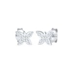 Elli - papillon d'enfant enjoué avec cristaux de zirconium en argent sterling 925 plaqué or boucles d'oreilles ... Elli - papillon d'enfant enjoué avec cristaux de zirconium en argent sterling 925 plaqué or boucles d'oreilles ...