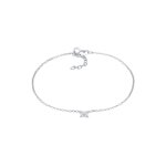Elli - papillon d'enfant simple t ajustable avec pierres de zirconium en argent sterling 925 plaqu ...