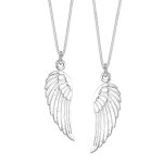 Elli - elli parure avec collier femmes ailes argent sterling 925 nol 45 cm colliers 1 pieces female