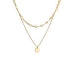 Elli premium - pendentif en chaîne à couches pour dames Étoile en argent sterling 925 plaqué or colliers ... Elli premium - pendentif en chaîne à couches pour dames Étoile en argent sterling 925 plaqué or colliers ...