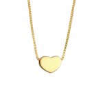 Elli - pendentif coeur basic minimal collier femme - (925 / 1000) argent colliers 1 pieces female