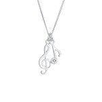 Elli - pendentif pour dames symbole musical filigrane avec cristaux en 925 / 1000 argent massif colliers ... Elli - pendentif pour dames symbole musical filigrane avec cristaux en 925 / 1000 argent massif colliers ...