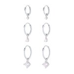 Elli - pendentif élégant pour dames avec cristaux de zircone en 925 / 1000 argent massif boucles d'oreilles ... Elli - pendentif élégant pour dames avec cristaux de zircone en 925 / 1000 argent massif boucles d'oreilles ...