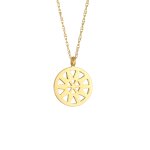 Elli - pendentif ornemental pour collier de dame geo look en 925 / 1000 argent massif et plaqu or colliers ...