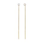 Elli - pendentif perles de culture d'eau douce suivi trend minimal femme (925 / 1000) argent plaqu or ...