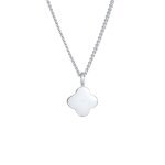 Elli - pendentif trfle dame symbole de chance classique en argent sterling 925 colliers 1 pieces female ...