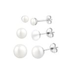 Elli - avec perles de culture d'eau douce en argent boucles d'oreilles 1 pieces female