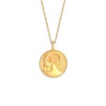 Elli - pice de monnaie antique de zodiaque capricorne pour dames trend astro en argent sterling 925 ...