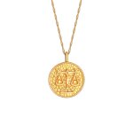 Elli - pice de monnaie pour dames en balance du zodiaque astro tendance antique en argent sterling 925 ...