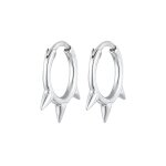Elli - pointes croles boucles d'oreilles femme - (925 / 1000) argent 1 pieces female