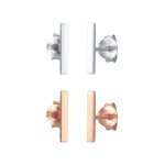 Elli - set go basic minimal clous d'oreille femme - (925 / 1000) argent plaqu or boucles d'oreilles ...
