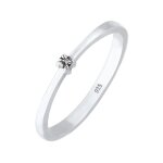 Elli - solitaire classique cristal 925 argent bagues 1 pieces female