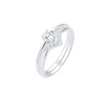 Elli - solitaire triangle go zirconia cristaux de zircone 925 argent bagues 1 pieces female