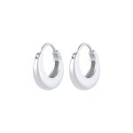 Elli - tendance élégante pour les femmes créoles chunky oval en argent sterling 925 1 pieces female Elli - tendance élégante pour les femmes créoles chunky oval en argent sterling 925 1 pieces female