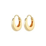 Elli - tendance élégante pour les femmes créoles chunky oval en argent sterling 925 1 pieces female Elli - tendance élégante pour les femmes créoles chunky oval en argent sterling 925 1 pieces female