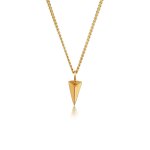 Elli - triangle pendentif go trend minimal design collier femme - (925 / 1000) argent colliers 1 pieces ...