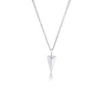 Elli - triangle pendentif go trend minimal design collier femme - (925 / 1000) argent colliers 1 pieces ...