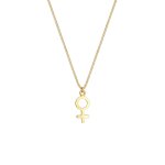 Elli - venus pendentif feminin symbole basic minimal collier femme - (925 / 1000) argent colliers 1 pieces ...