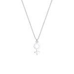 Elli - venus pendentif feminin symbole basic minimal collier femme - (925 / 1000) argent colliers 1 pieces ...