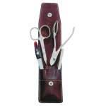 Erbe - set de manucure sacs srie 'pocket', brun, 4 pcs. mallette de maquillage 1 pieces unisex