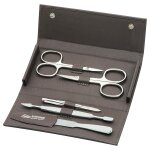 Erbe - siena set manucure bouton - pression srie taupe, 5 pices mallette de maquillage 1 pieces unisex ...