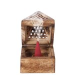 Galeo - support encens cne pyramide bois diffuseurs et parfums d'intrieur 1 pieces unisex