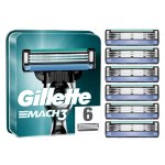Gillette lames de rasoir gillette mach3 recharges de lames de rasoir pour homme, 6 units