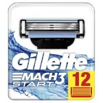 Gillette lames de rasoir gillette mach3 start lames de rasoir pour homme 12recharges