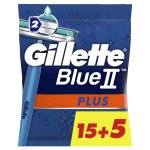 Gillette rasoirs jetables gillette blueii plus rasoirs jetables pour homme x20
