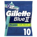 Gillette rasoirs jetables gillette blueii plus slalom rasoirs jetables pour homme x10