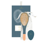 Bachca accessoires cheveux coffret cheveux - brosse sanglier nylon + miroir bois + pochette coton Bachca accessoires cheveux coffret cheveux - brosse sanglier nylon + miroir bois + pochette coton