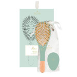 Bachca accessoires cheveux coffret cheveux - brosse sanglier nylon + miroir bois + pochette coton Bachca accessoires cheveux coffret cheveux - brosse sanglier nylon + miroir bois + pochette coton