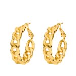 Heideman - boucles d'oreilles mailo couleur or créoles 1 pieces male Heideman - boucles d'oreilles mailo couleur or créoles 1 pieces male