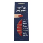 Herome cosmetics - nail wraps vernis  ongles 1 pieces rouge fonc unisex