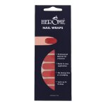 Herome cosmetics - nail wraps vernis  ongles 1 pieces rouge fonc unisex