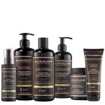 Kerargan - kerargan - kit complet anti - chute  l huile de ricin - 3x500ml + 100ml + 350ml + 250ml coffrets ...