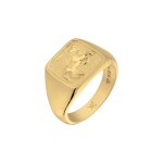 Kuzzoi - bague chevalire hommes cheval argent sterling 925 chunky style bijoux homme 1 pieces male